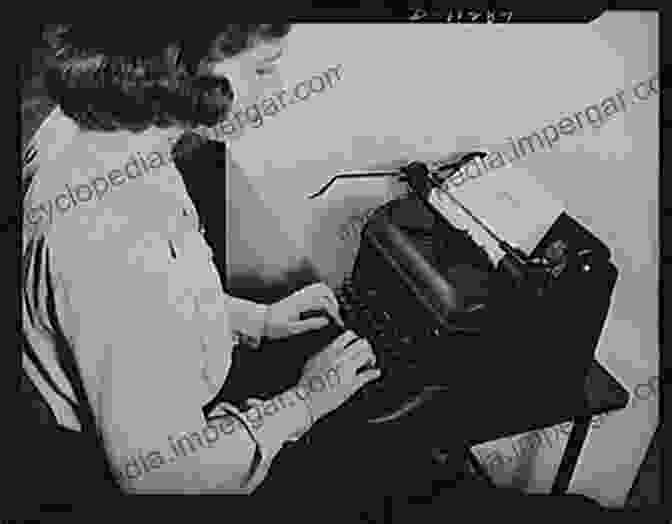 A Black And White Photo Of A Woman Using A Typewriter In The British Intelligence Center In New York During World War II. Room 3603: The Story Of The British Intelligence Center In New York During World War II