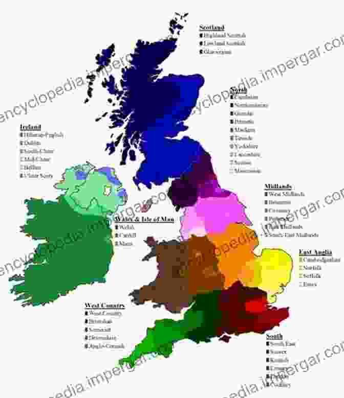 Map Of English Dialectal Variation English Phonology: A Manual To English Phonology