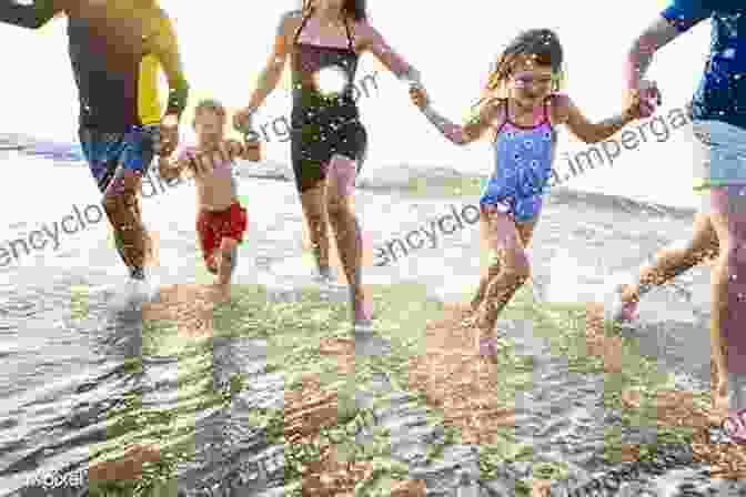 People Relax And Enjoy A Day At The Beach, Swimming, Sunbathing, And Playing In The Sand. Super Helpers: The Beach Lifeguards